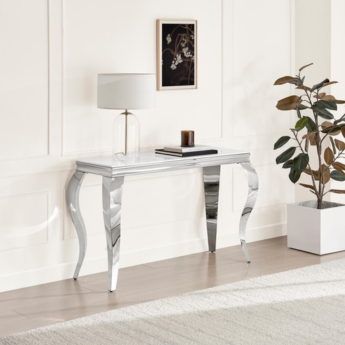 Skye white marble glass - white,
