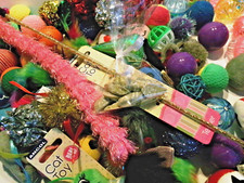 Bulk Buy Cat Kitten Toys Bundle Fur Mice Bells Balls Catnip 10 toys + free treat