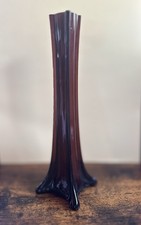 Vintage MCM Brown Glass Single