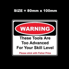 TOOL BOX FUNNY GARAGE CHEST NOVELTY JOKE CAR VAN MECHANICS STICKER VINYL DECAL