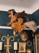Large Flying On Her Broom