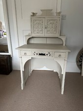 Vintage Solid Wood Painted Dressing Table Vanity Table