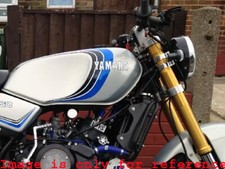 Fit For YAMAHA Rd350LC Silver Painted Fuel Tank 1980-81 With Cap & Key