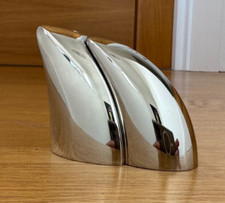 VINTAGE MCM MODERN NEWBRIDGE JOYAS DESIGN CHROME SALT & PEPPER SHAKERS POTS