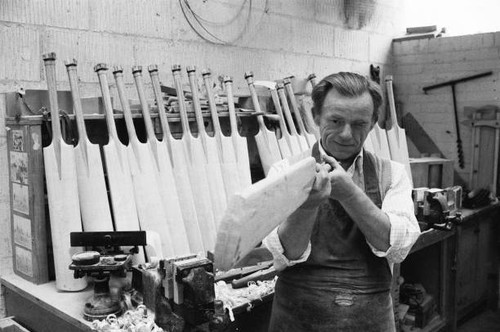Cricket bat production - , at