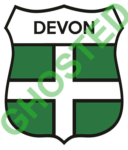 Devon car sticker camper van - sticker,
