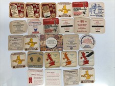 Job Lot Of 26 British Beermat Collectors Society Meeting Beer Mats (A2)