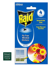 Raid Fly Trap Window Stickers