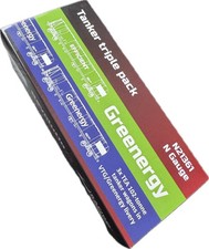 Revolution Trains N Gauge N21361 Greenergy 3x TEA 102-Tonne Tanker Wagons