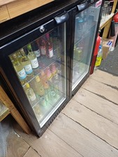 twin door under bar bottle