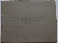 Rolls Royce 20 HP Original Luxury ribbon bound colour Sales Brochure 1928