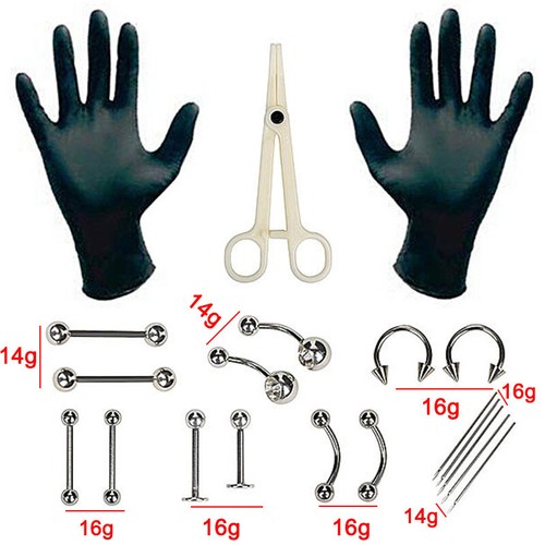 Body piercing kit professional - piercing,