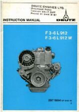 Deutz Engine F3L F4L F5L F6L 912 & 912W Operators Manual