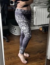 Mandala Pattern Leggings Glitter Sparkle Galaxy Size Small 8 10 Choose