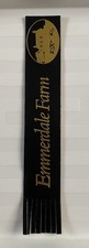 Emmerdale Farm Leather Bookmark (Black With Gold Lettering)