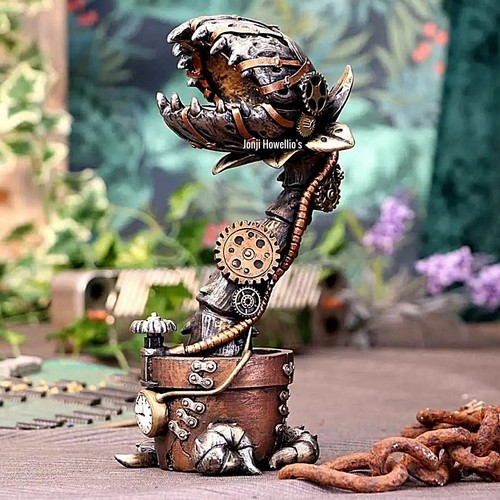 Steampunk flesh eating plant - eating,