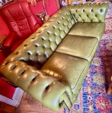 CHESTERFIELD GREEN LEATHER  3