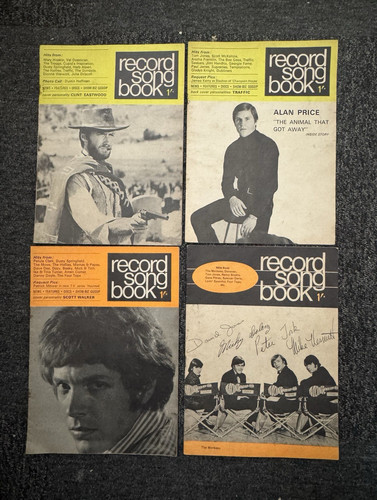 Vintage 60s record song - record, book