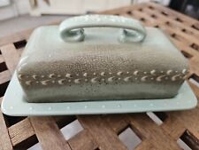 RARE Charlotte Rhead BURSLEY WARE butter dish (Cover And Plate)