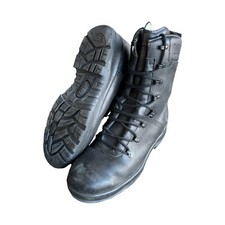 Haix Black Leather Paratrooper Combat Boots - Military Issue - Various Sizes