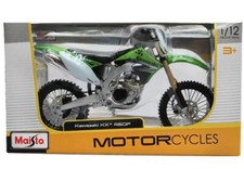 Maisto Kawasaki KXF 450 1:12 Die-Cast Motocross MX Toy Model Bike Green