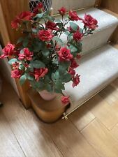 Bethlehem Lights Qvc Artificial Plant Rose In A Ceramic Pot  With Timer