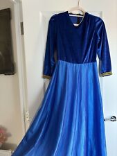 Blue dress Party medieval style princess Size 10