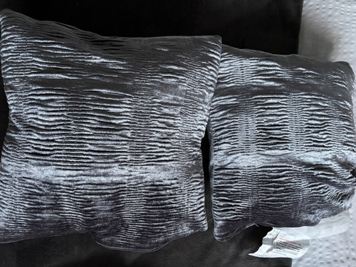 Next grey chenille cushion - grey,
