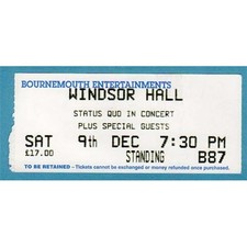 STATUS QUO BOURNEMOUTH WINDSOR