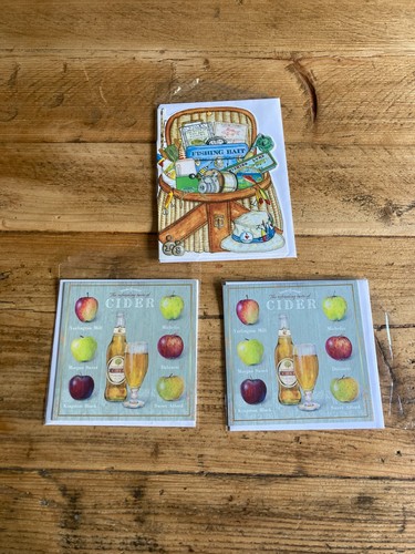 Fishing cider fathers day card - cider,