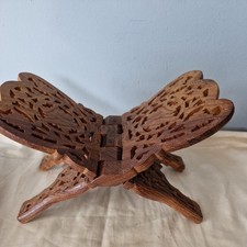 Vintage Carved Wooden Folding