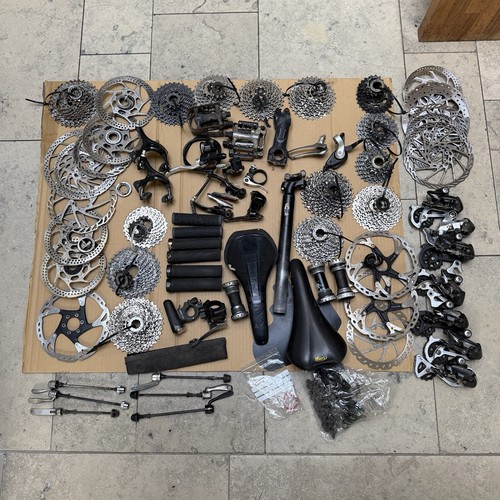Joblot bike parts - parts, cassettes