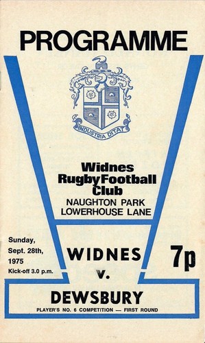 Widnes dewsbury 1975 76 - widnes, 1975/76