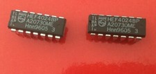 HEF4024BP   7-stage binary ripple counter with a clock input DIP 14   lot of 5