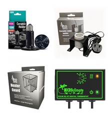 Arcadia Reptile Ceramic Heater Bundle CHE, Lamp Holder, Guard & Pulse Thermostat