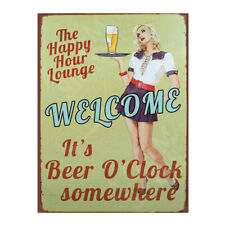 It's Beer O'clock Metal Sign