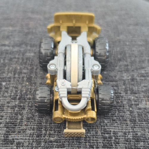 Gold plastic toy - car, vehicle