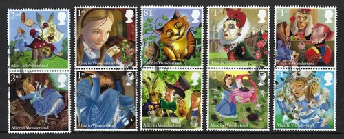 Stamps 2015 alice - gb, in