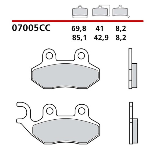 Brembo front brake pad - brembo,