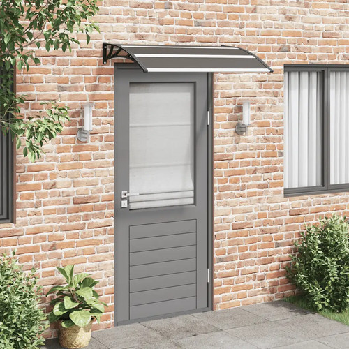 Vidaxl door canopy blk x - canopy, 47.2