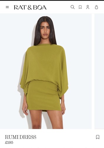 Rat boa rumi dress - &, green