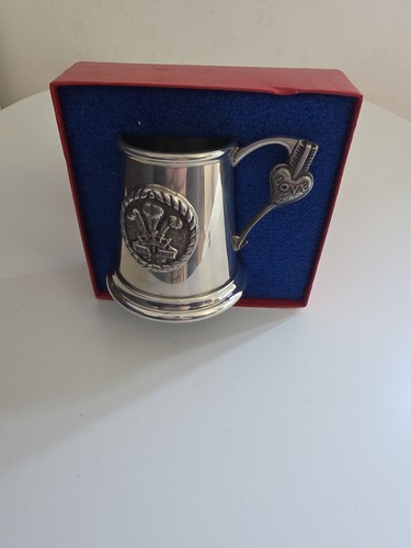 Sheffield rose pewter tankard - rose,