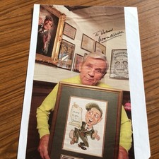 NORMAN WISDOM LEGENDARY COMEDY ACTOR SIGNED MAGAZINE PAGE