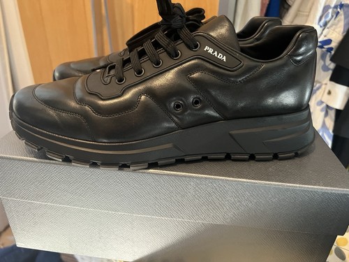 Prada men leather runners - men’s,