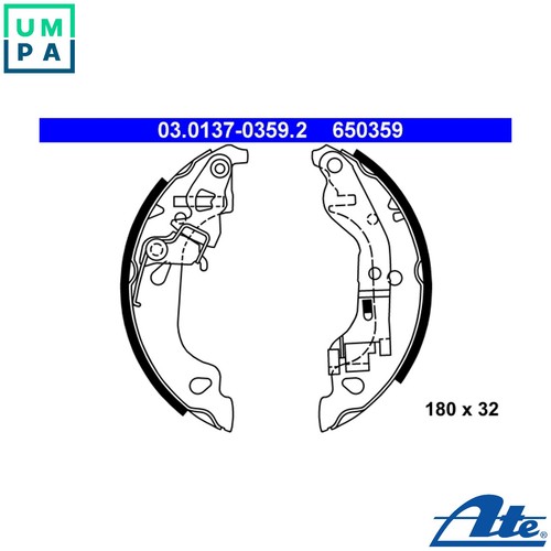 Brake shoe set 0137 0359 - brake,