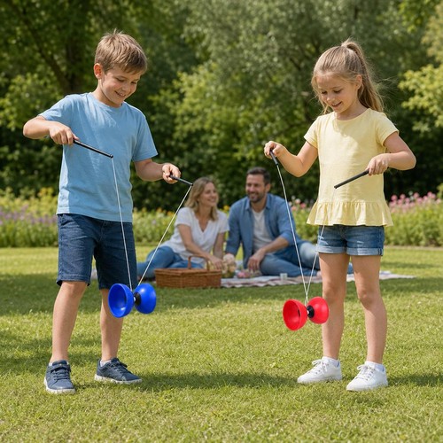 Juggling diabolo sticks and - juggling,