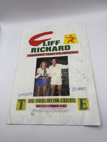 Cliff richard signed 1987 - cliff,