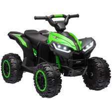 HOMCOM 12V Electric Quad Bike for Kids, Ride-On Car ATV, Green