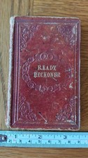 Antique Johnson's Ready Reckoner Tradesman's Assistant Miniature Book 