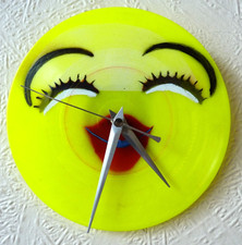 wall clock..Emogi  funky, recycled.. Children 